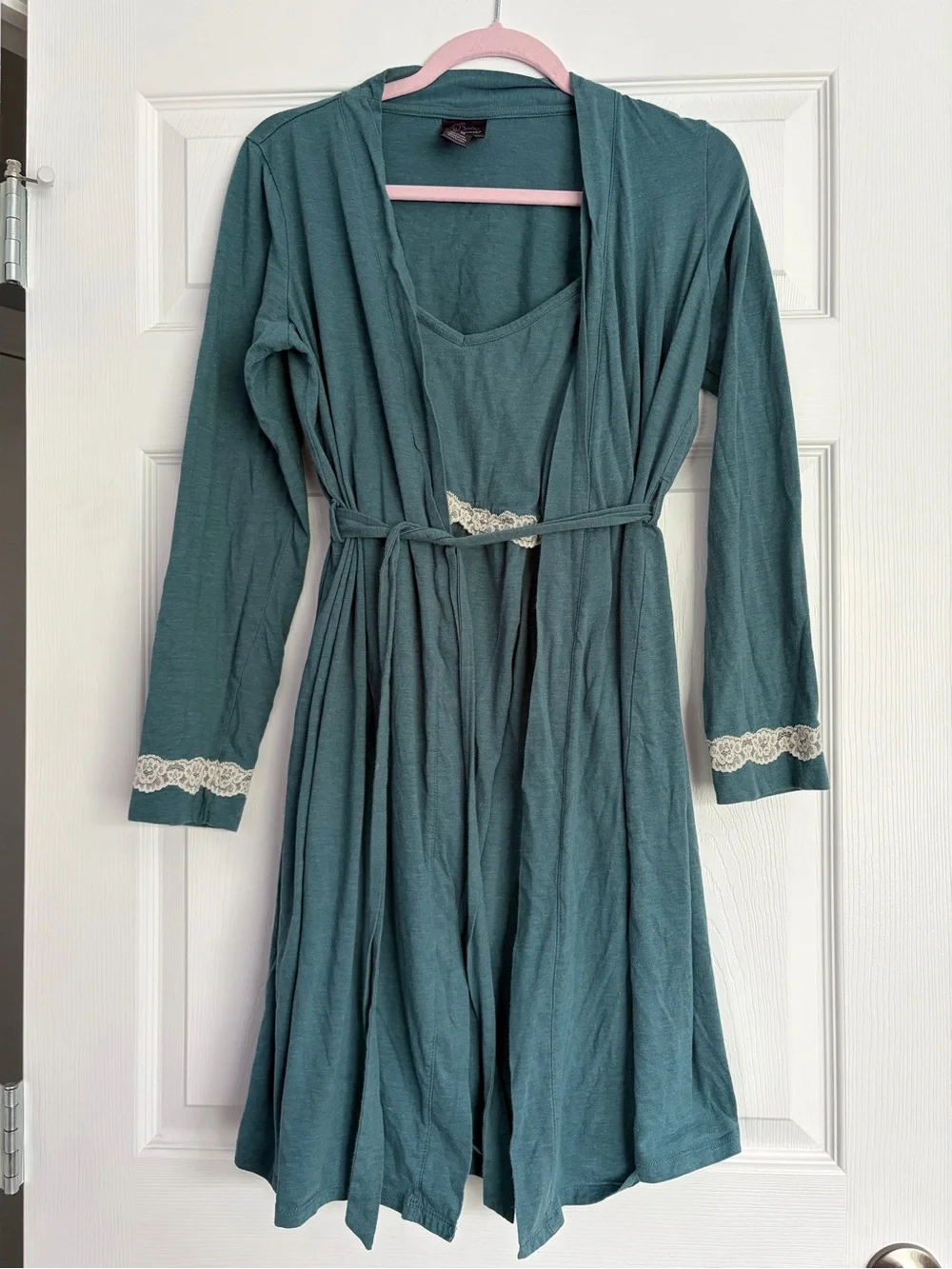 Oh Baby by Motherhood Teal Nursing Robe